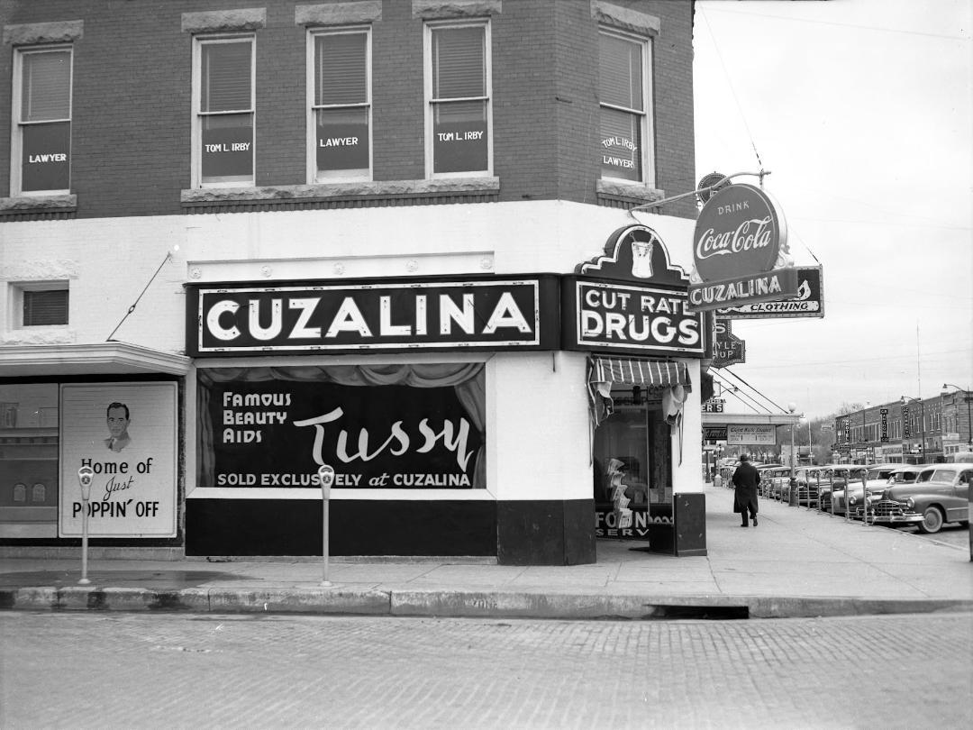 Cuzalina Pharmacy at 201 East Grand Ave. (Toni’s grandfather’s store)